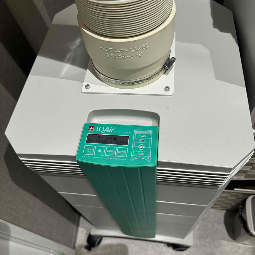 岐阜市 矢田眼科クリニック IQエアーCleanRoom250（スイス　Incen社製）